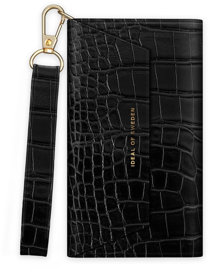 Ideal of Sweden Cassette Clutch iPhone 12 Pro Max Black Croco
