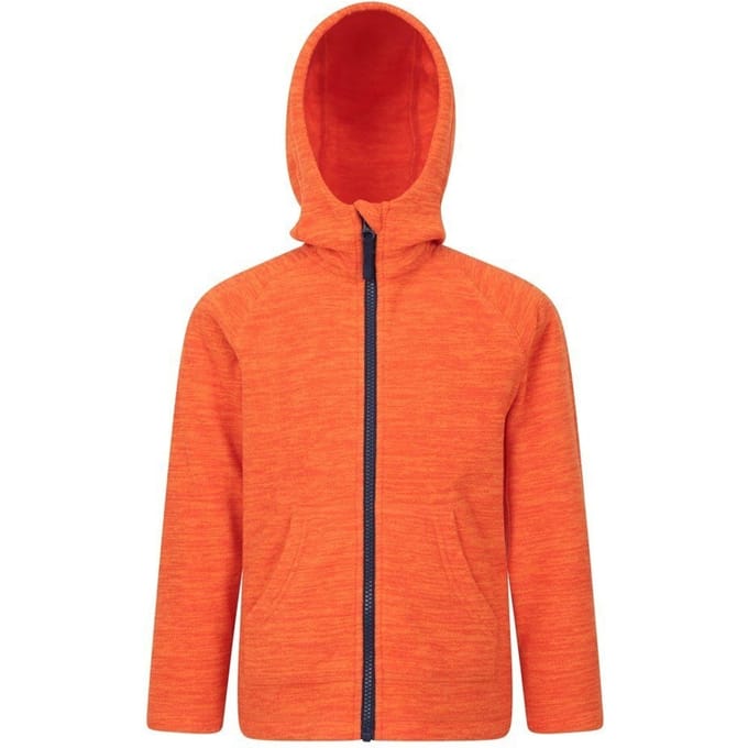 Mountain Warehouse Kinder/Kids Snowdonia Microfleece Full Zip Hoodie (Oranje)