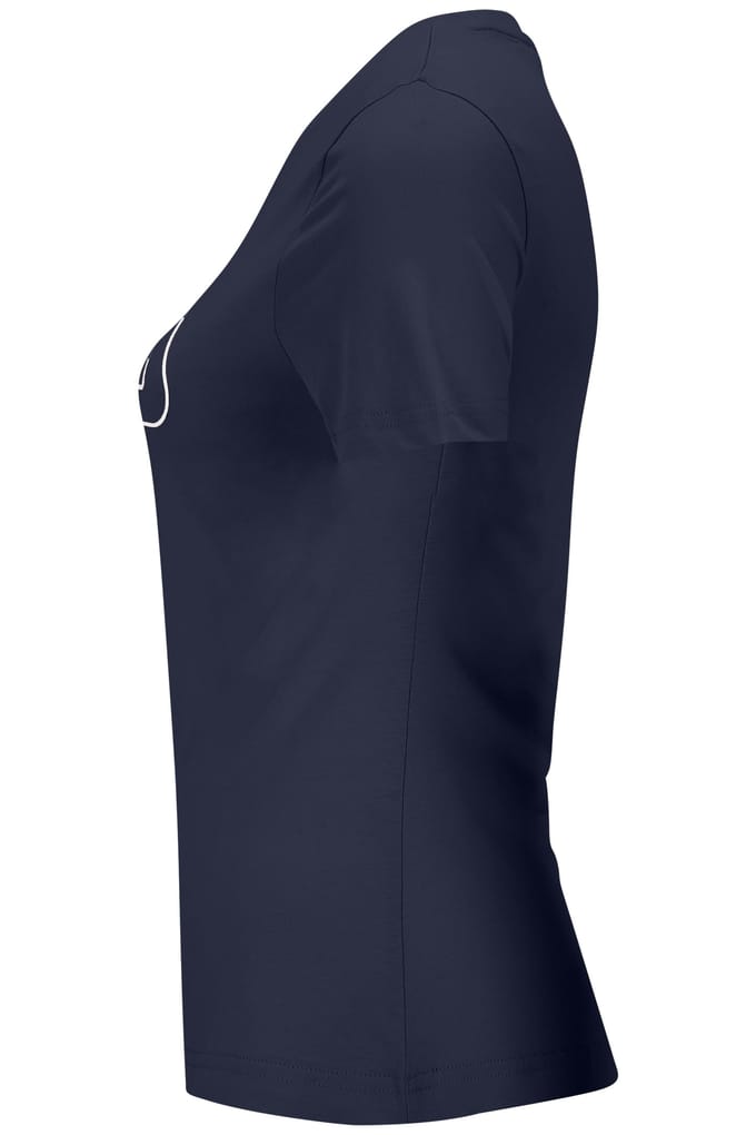 FILA Schilde Tee Black Iris Maat: L | Tops Outlet | Dames | Blauw