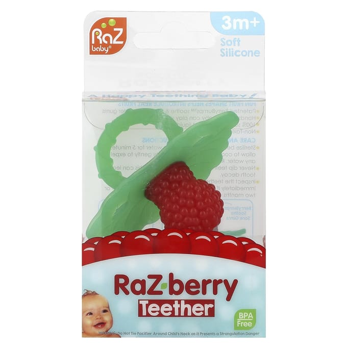 RaZbaby, RaZ-berry teeter, 3 mois ou plus, vert/rouge, 1 pièce white