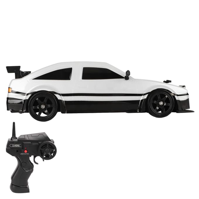 1/16 Afstandsbediening Auto Model 4 Wiel Aandrijving 2.4Ghz PVC Schaal Gesimuleerde RC Drift Auto met 2 Sets van gray