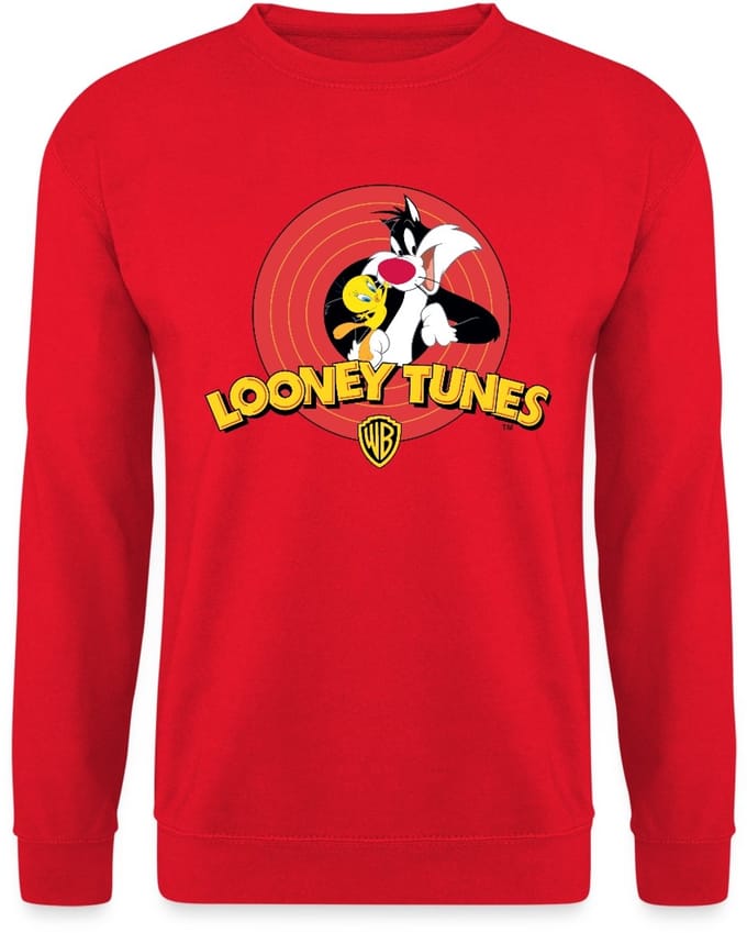 Looney Tunes Sylvester And Tweety Sweater Heren