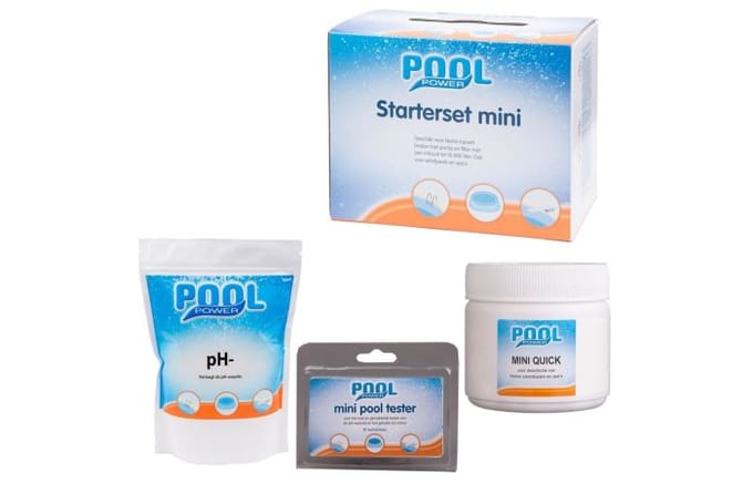 start set mini Pool Power - pH- - Mini Quick chloor - Test Kit - Chloordrijver