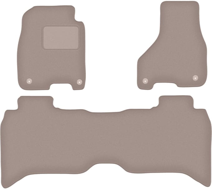 Beige velours vloermatten voor: Dodge RAM DS DJ 1500 pick-up (2012-2020)