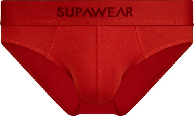SUPAWEAR Just Supa Brief Red - MAAT M - Heren Ondergoed - Slip voor Man - Mannen Brief