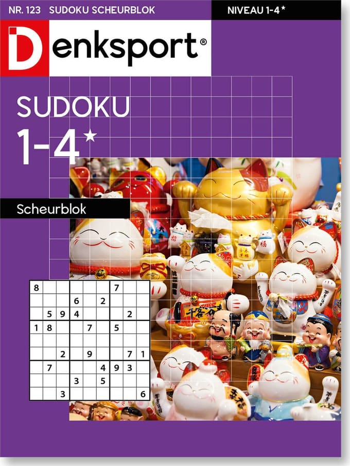 Denksport Puzzelboek Sudoku 1-4* scheurblok, editie 123