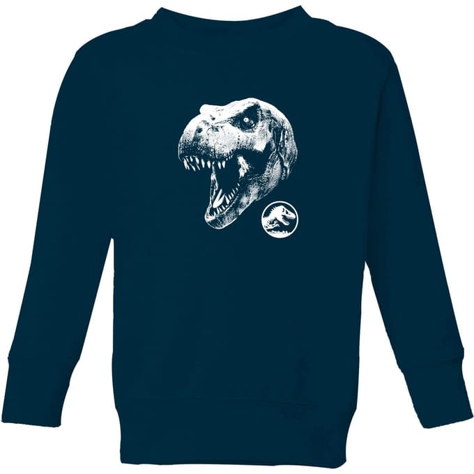 Jurassic Park T Rex Kids' Sweatshirt - Navy - 110/116 (5-6 jaar)