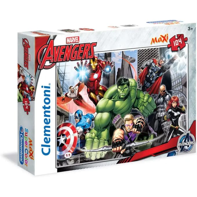Clementoni - Puzzel - 104 Stukjes - The Avengers - Puzzel Voor Kinderen vanaf 3 Jaar