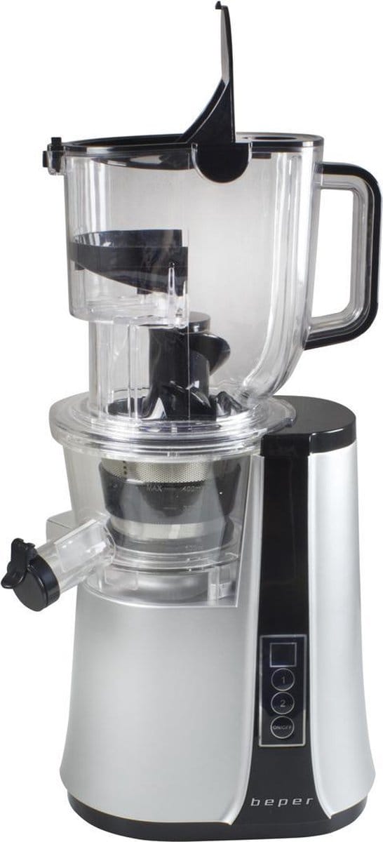 Beper 90.422 - Slowjuicer - Sapcentrifuge - Fruitpers - Gezondheidsmachine - Verse Sapmaker