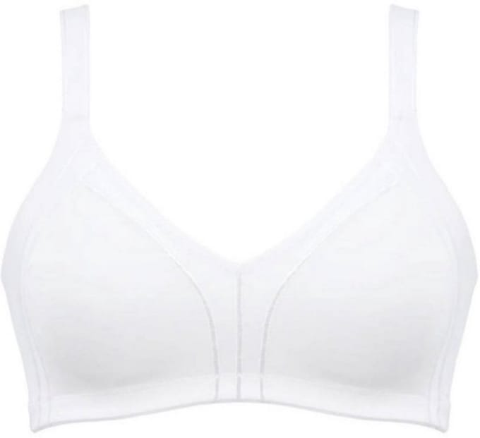 Naturana naadloze soft BH zonder beugels maat 80D wit
