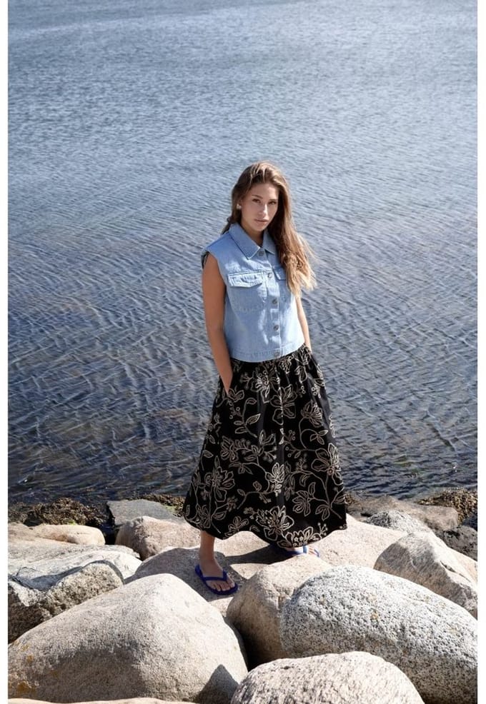 Minus Emilia Vest Ligth Denim