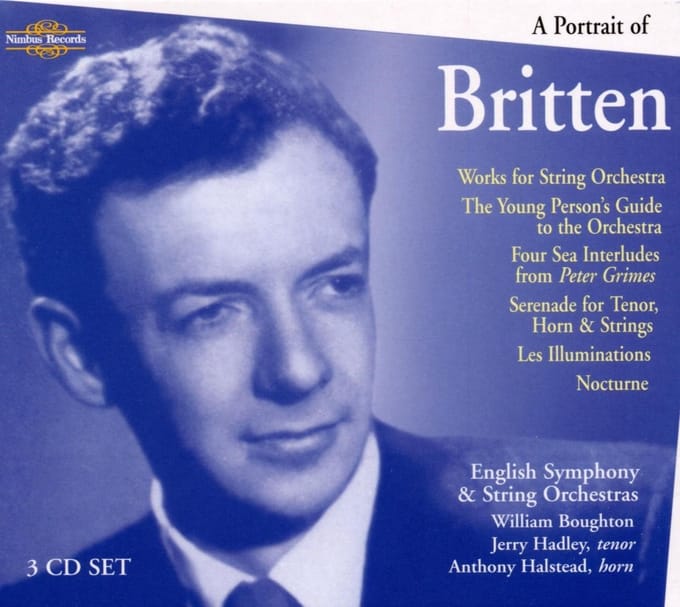 Jerry Hadley, Anthony Halstead, English Symphony & Strings Orchestra - A Portrait Of Britten (3 CD)