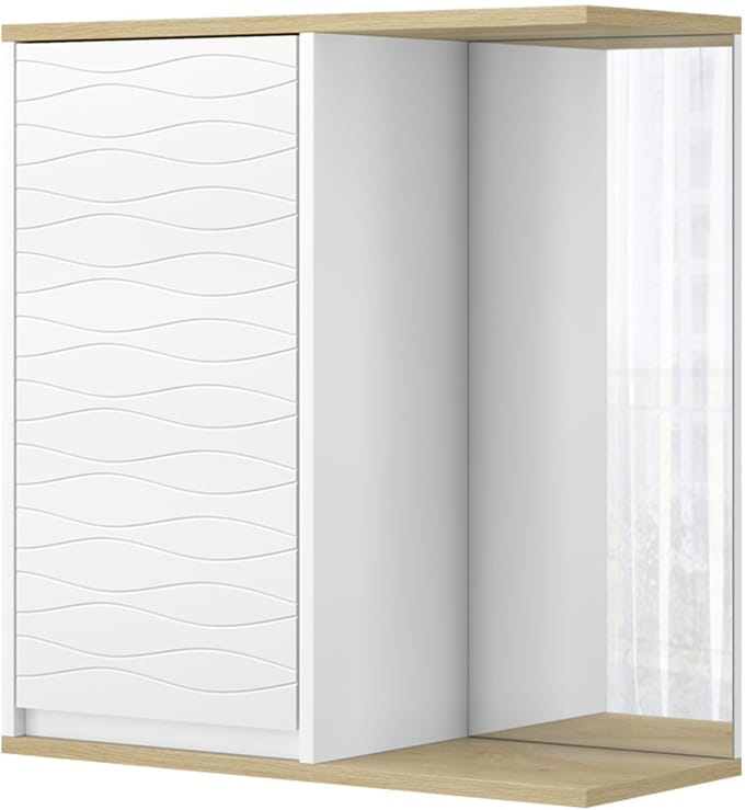 Vicco Livia Badkamerspiegelkast – 60 x 63 cm met spiegel Wit