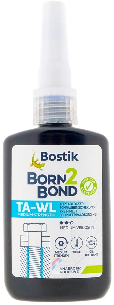 Bostik Born2Bond TA-WL Medium Strength Schroefdraadborgmiddel 50ml