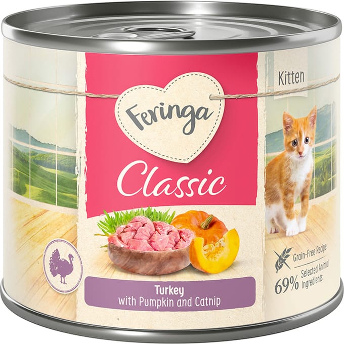 6x200g Kitten Kalkoen Feringa Kattenvoer
