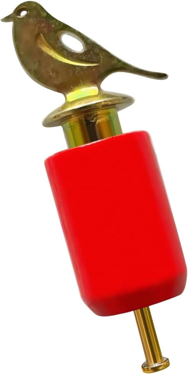 Vogelfluitje - Vogelgeluid fluit - Interactieve training - Realistisch hoorn geluid - 6x1.5cm - Rood