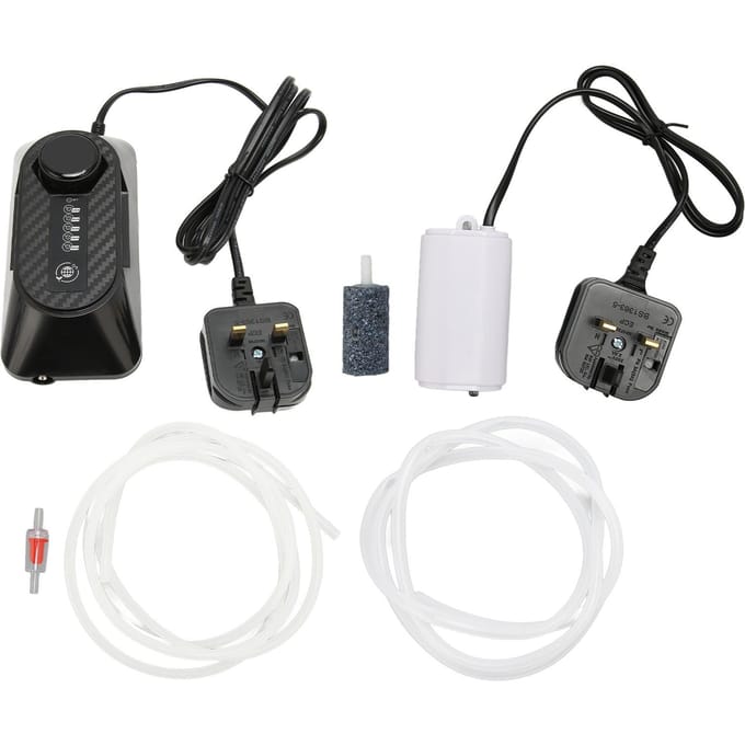 Aquarium Ozon Generator Verstelbaar Vis Tank Ozonator voor Waterzuivering Algenverwijdering Geur gray