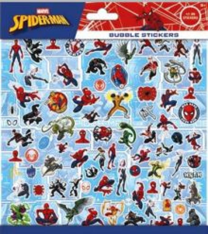 Spiderman 3D Stickers - Foam stickers - Bubble Stickers - Knutselen