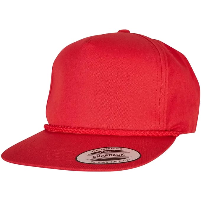 Flexfit - YP Classics, Classic Poplin Golf Cap Snapback Pet - Rood