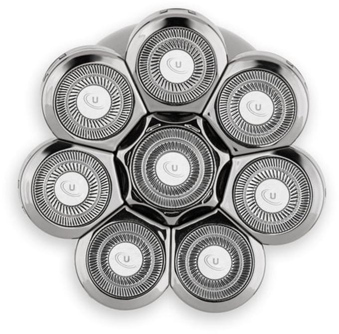 Ufesa Spin Flex Hoofd Scheerapparaat – 8 Roterende Mesjes – Flexibele Scheerkop – Nat & Droog – 90 min Accu – USB-C