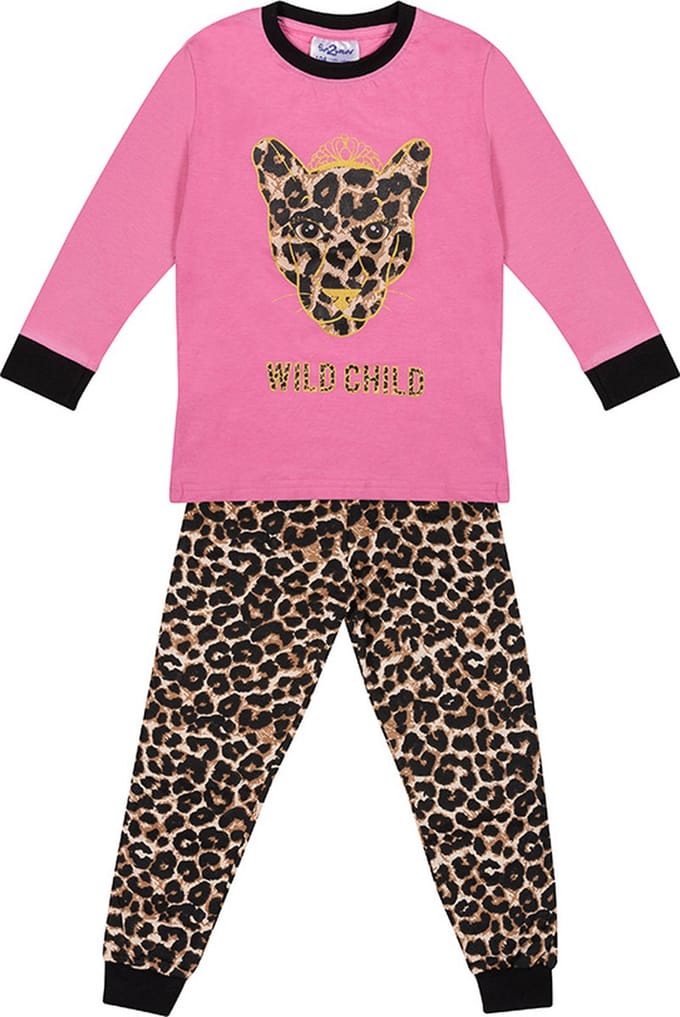 Fun2Wear - Pyjama Wild Child - Roze - Maat 92 - Meisjes