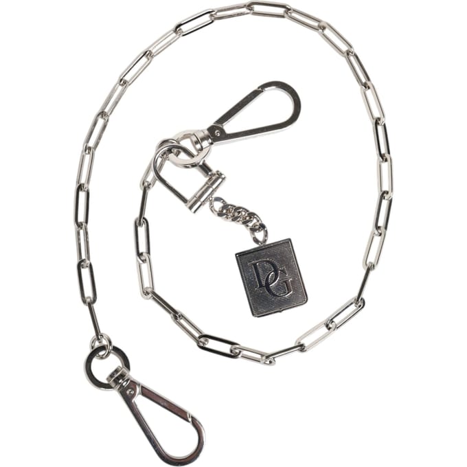 Zilverkleurige Metalen Ketting DG Charm Sleutelhanger