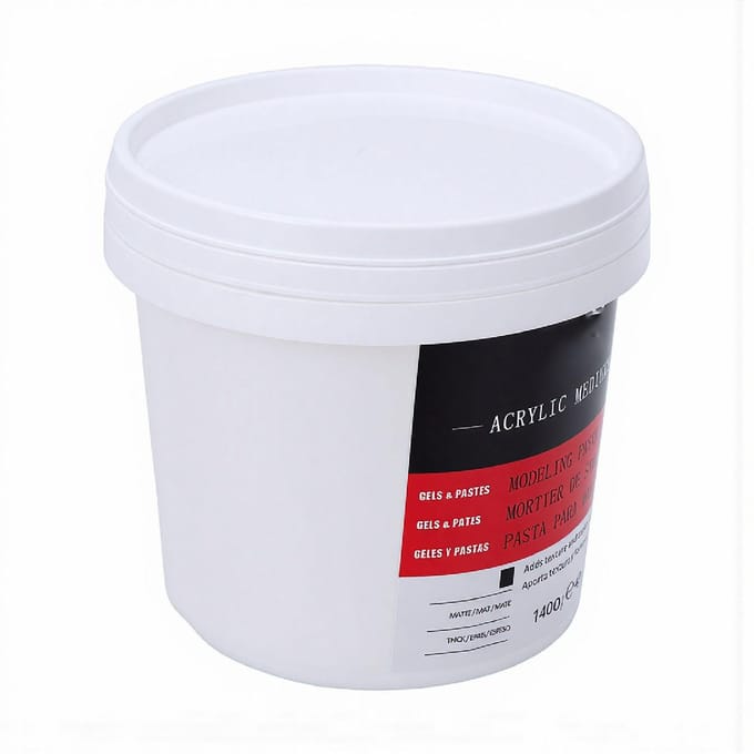 1400g Modelleerpasta Sneldrogende Multifunctionele Textuurpasta voor Textuur Canvas Kunst Houtambachten white