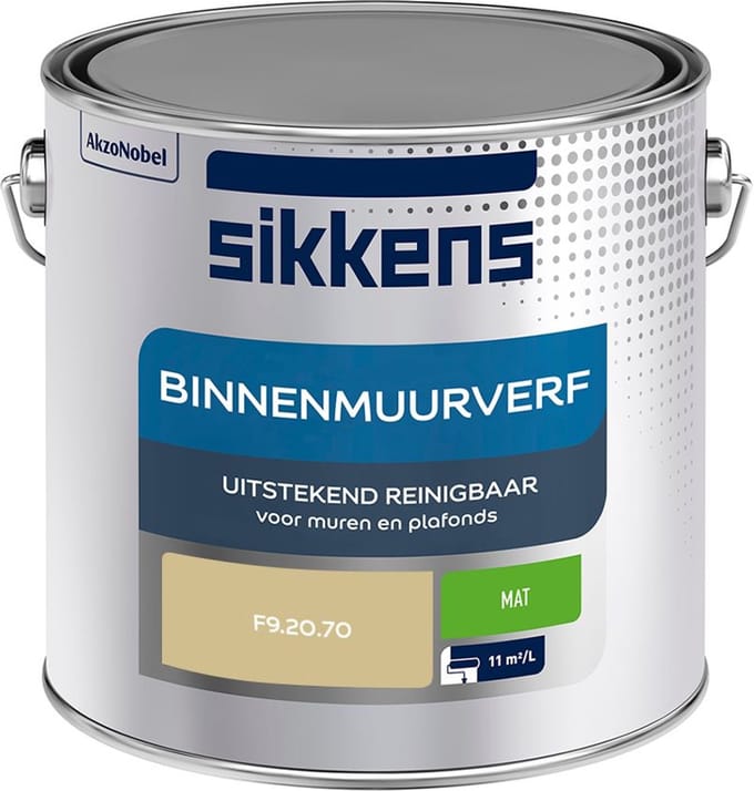 Sikkens - Binnenmuurverf Mat - F9.20.70 - Mengverf - 2,5 L