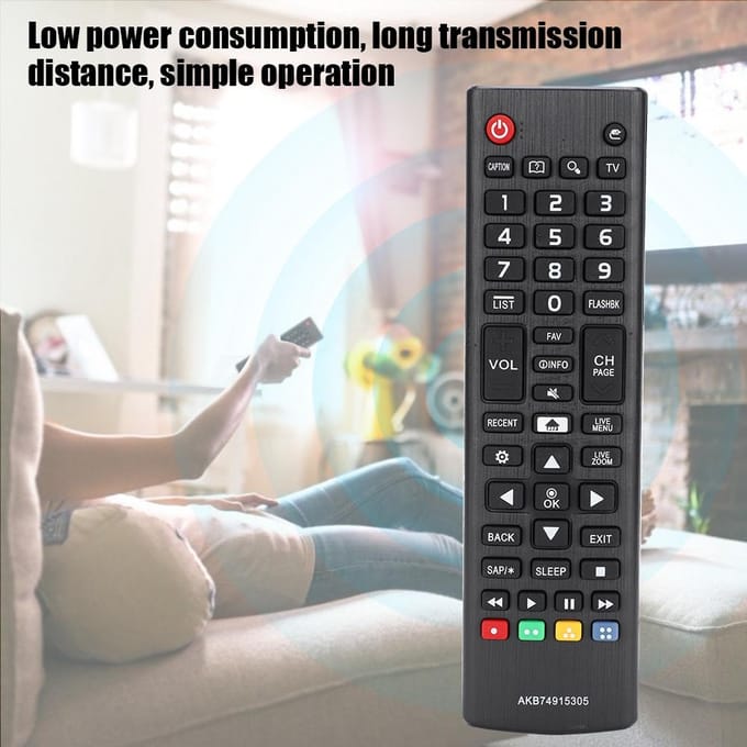 Afstandsbediening voor LG AKB74915305 Smart TV Functie Vervangende Controller black