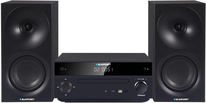Micro HiFi Systeem - Compacte Stereo - Muziek Streamen - HDMI ARC Connectiviteit - 50W RMS Vermogen - Zwart