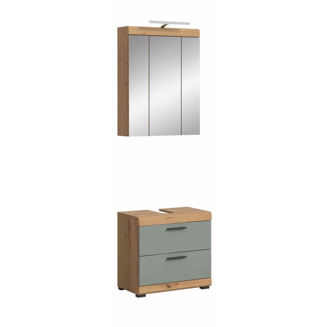 Scout badkamercombinatie salie MDF TZ Artisan eiken NB - 37x60x191cm