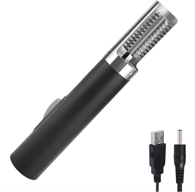 BlueTime® Vis Schraper - Draadloze Vis Schraper - Krachtige Schraper - Opladen via USB - Schubben Verwijderen - Zwart