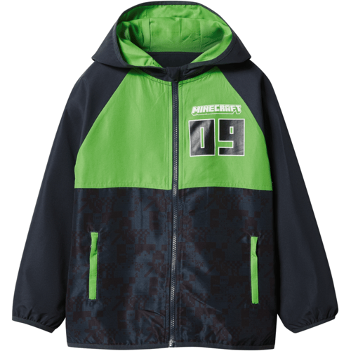 Lidl Minecraft kinder jas (groen/navy, 110/116)