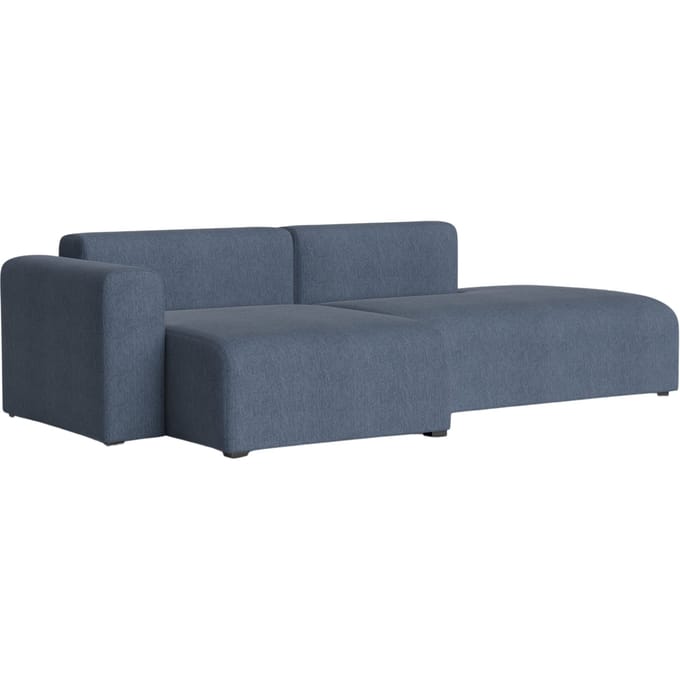 HAY Mags 2,5-zitsbank combinatie 3 links lage armleuning - HAYTurfBlueGrey