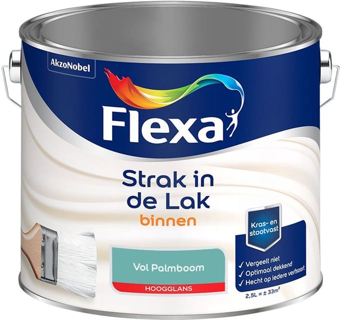 Flexa - Strak In De Lak Binnenlak Hoogglans - Vol Palmboom - Mengverf - 2,5 L