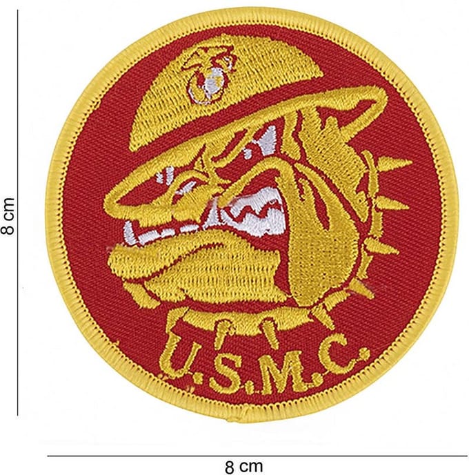 Embleem stof U.S.M.C. Bulldog