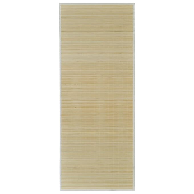 vidaXL - Tapijt - rechthoekig - 120x180 - cm - bamboe - naturel