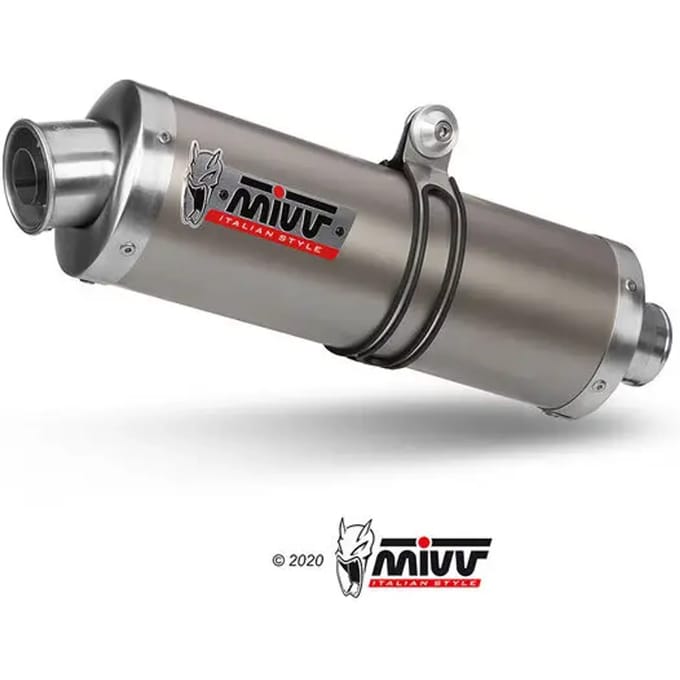 Silencieux motorfiets ovaal Mivv
