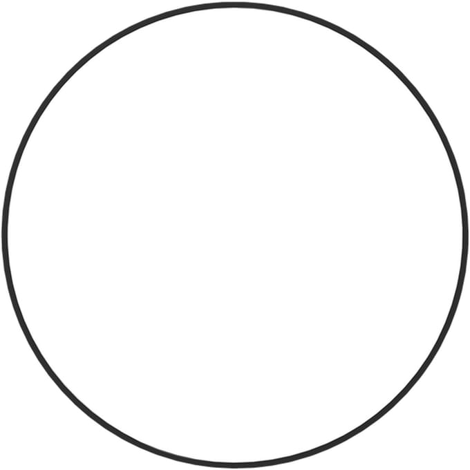 IVOL Whiteboard rond - Zwarte rand - Ø 59.5 cm