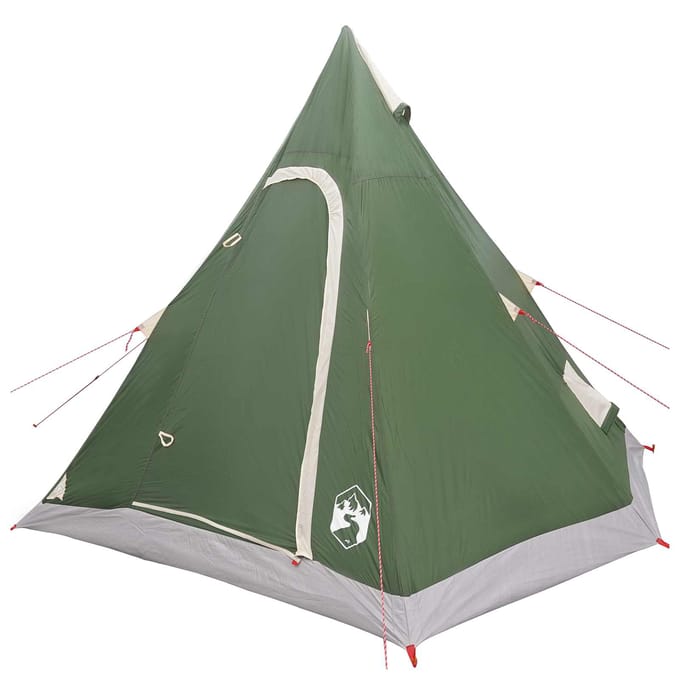 vidaXL - 3-persoons - Groen - 185T - Polyester - met - PU - Coating