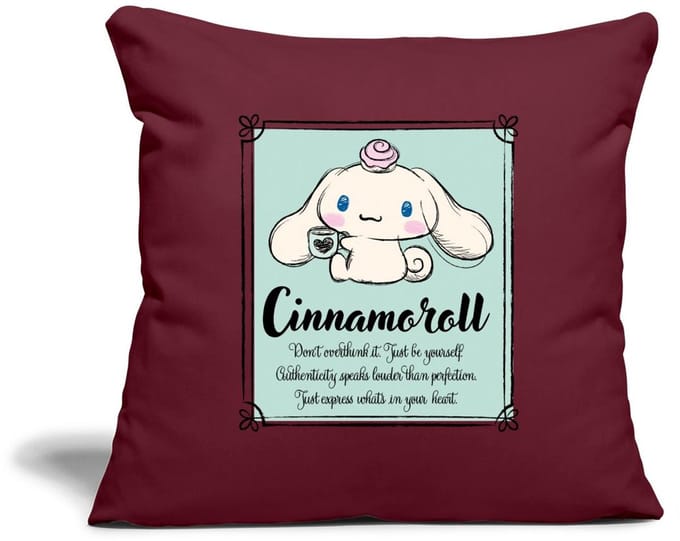 Cinnamoroll Don't Overthink It. Just Be Yourself Sierkussenhoes, 45 x 45 cm