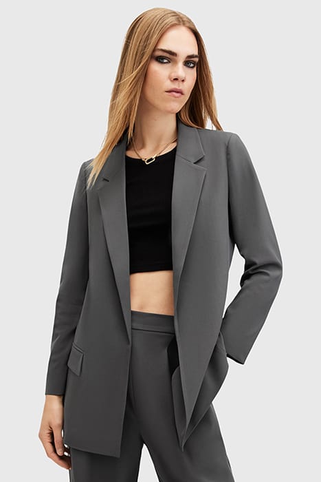 AllSaints Aleida Tri Blazer Eiffel Grey Taglia: 12 | Cappotti monopetto Outlet | Donna | Grigio