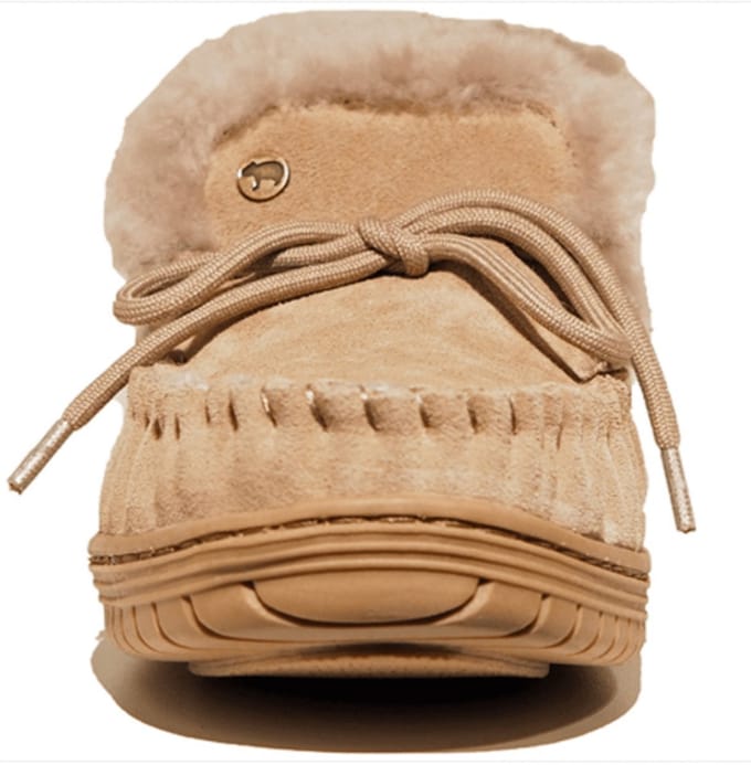 Warmbat Bunya Suede Dames Sloffen - Taupe