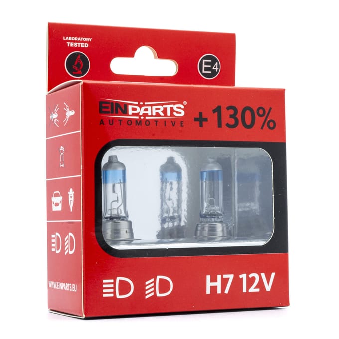 Einparts Halogeen Dimlicht +130% H7 12V 55W - 5000K - (set)