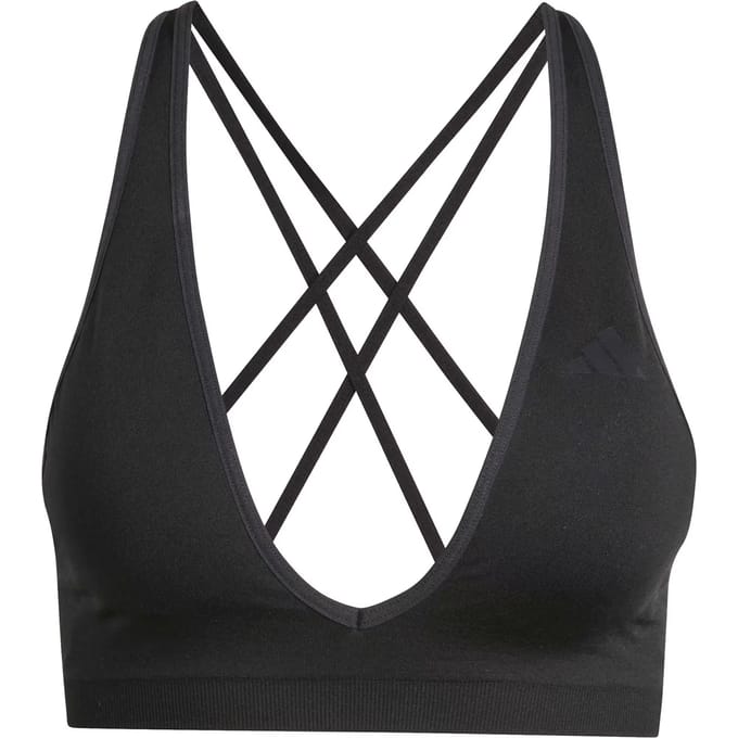 Adidas Performance Essentials Knit Light Support Workoutbeha - Dames - Zwart