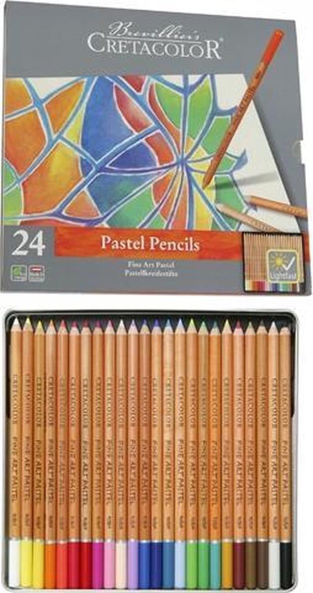 Cretacolor pastelpotloden blik 24st