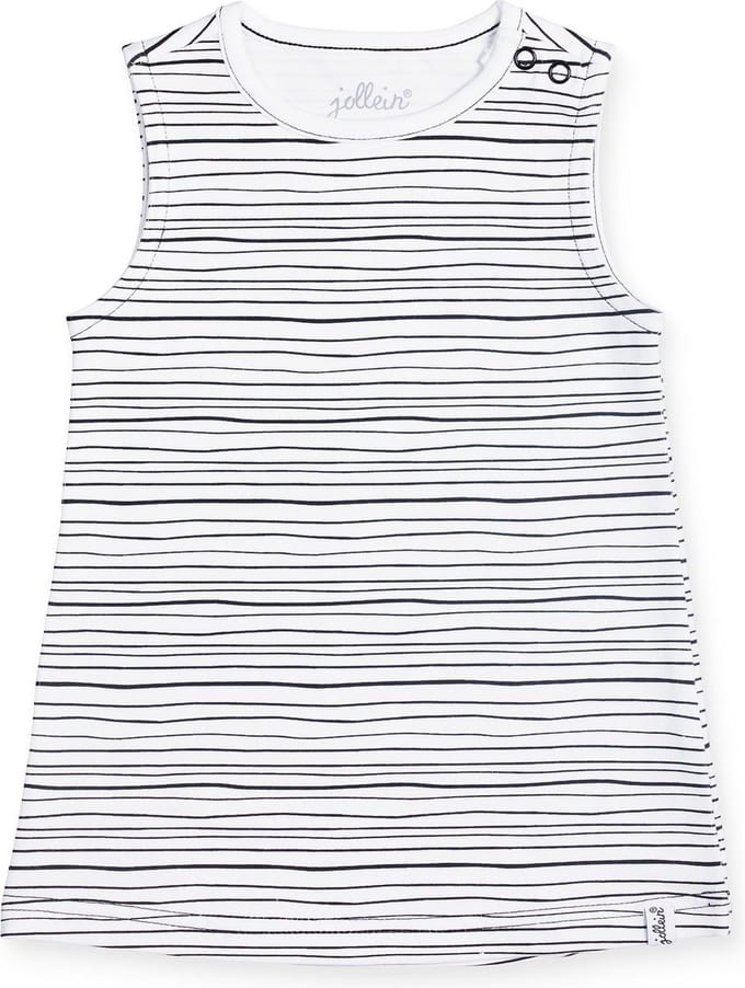 Jollein Meisjes Jurk - Black stripes - Maat 50/56