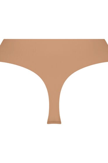 Hunkemöller Dames Lingerie String Smooth - Bruin - maat S