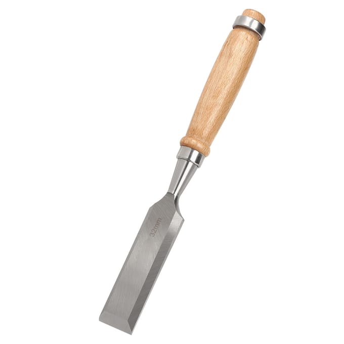 Platte Beitel Houtbewerkingsgereedschap Houten Handvat Snijgereedschap Duurzaam Industrieel Accessoire Cr V 32mm beige