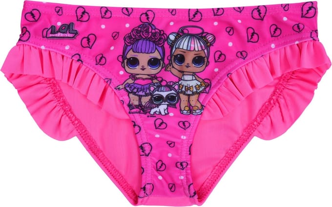 Neonroze zwemslipjes voor meisjes LOL Surprise!